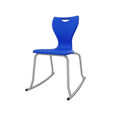 En Rock Educational Chair - Size 5 - Grey Frame - Royal Blue